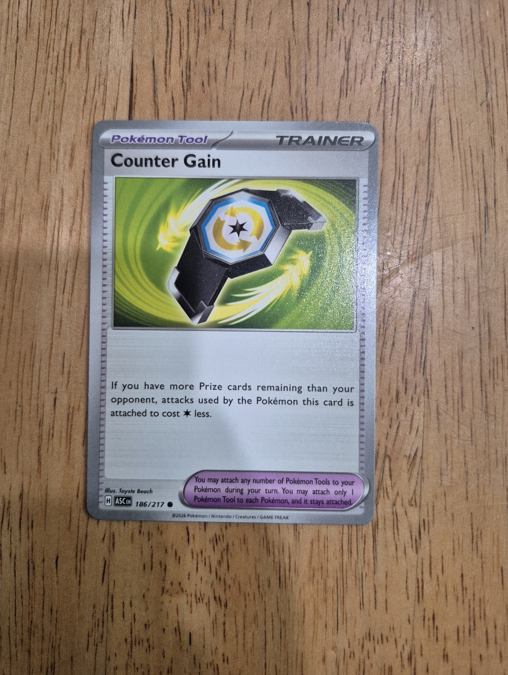 QTY 1 Pokémon Counter Gain Trainer Item Card